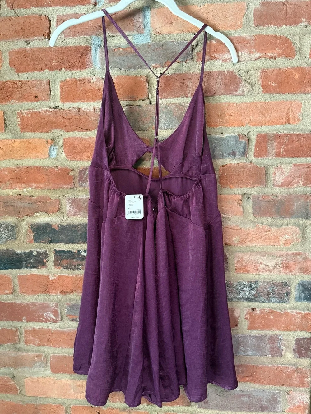 Free People Plum Purple Spaghetti Strap Midi Dress